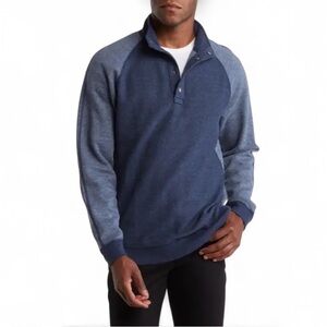 Tommy Bahama Sport Scrimmage Snap Sweatshirt Navy Size XXL